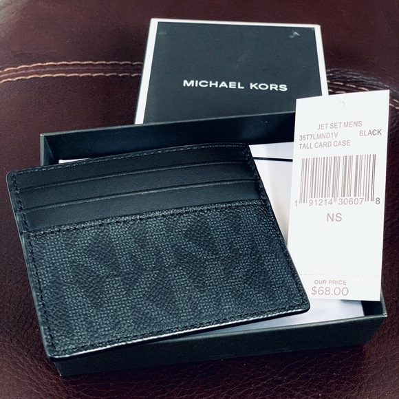 Michael Kors Jet Set Card Case Studded Wallet, NIB - Picture 5 of 6